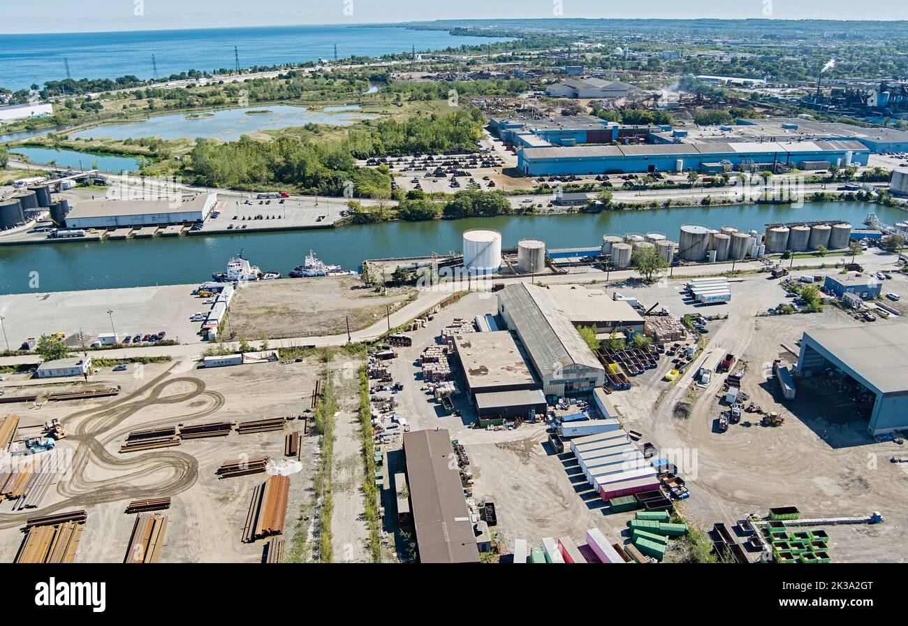 Hamilton Industrial Area steel mills Stock Photo Alamy