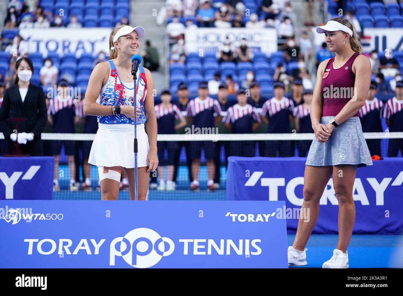 Tokyo, Japan. 25th Sep, 2022. (LR) Ellen Perez (AUS), Nicole Melichar