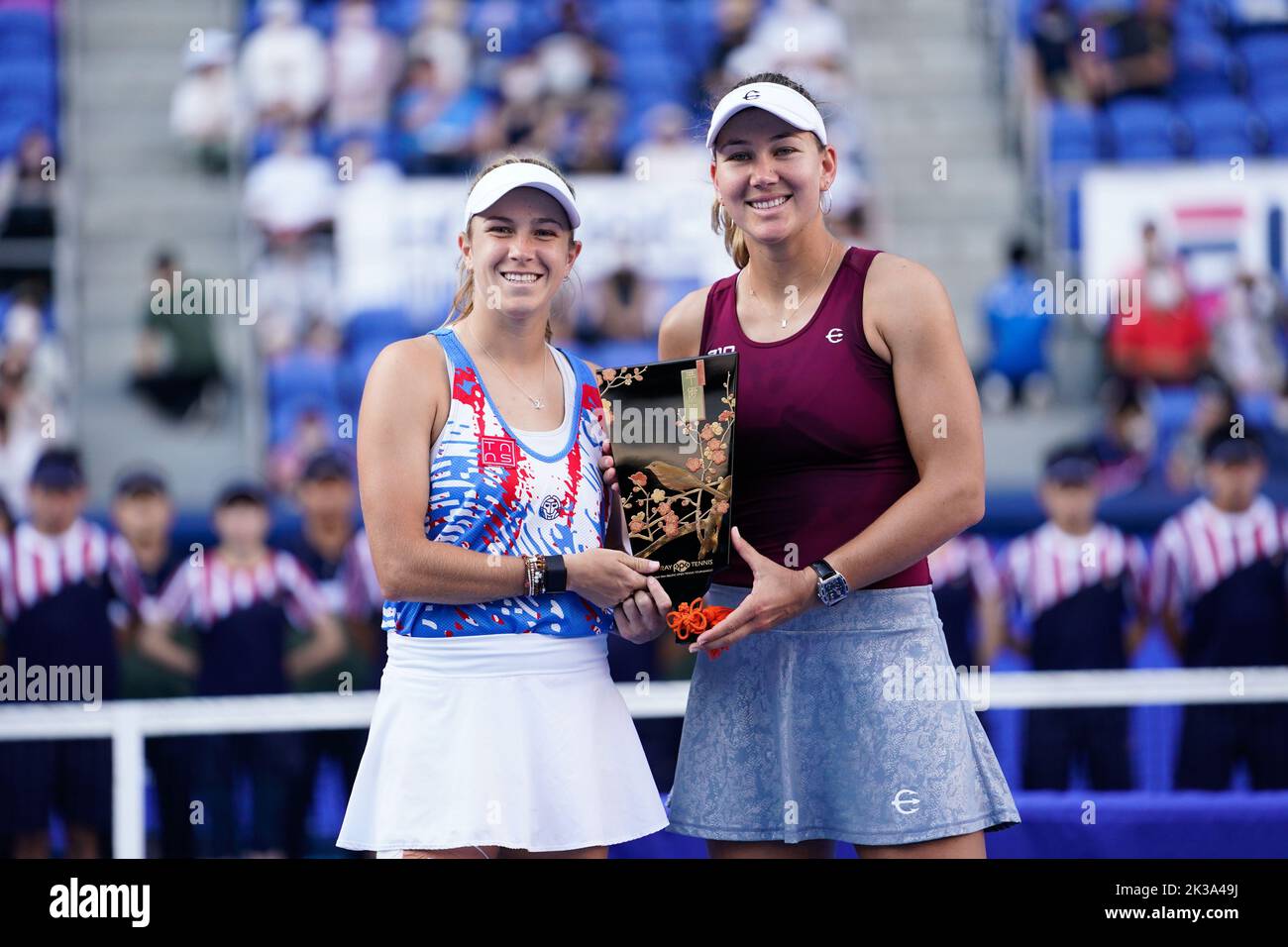 Tokyo, Japan. 25th Sep, 2022. (LR) Ellen Perez (AUS), Nicole Melichar