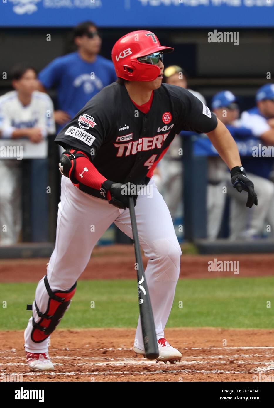 26th Sep, 2022. Baseball Samsung Lions vs. Kia Tigers Na Sungbeom of