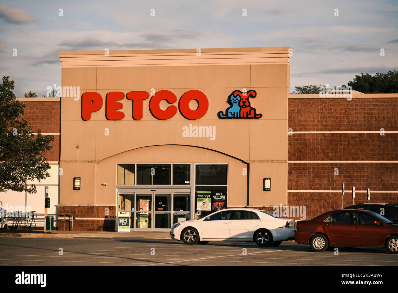 Batavia, New York, USA February 21, 2022 A Petco pet supply retail