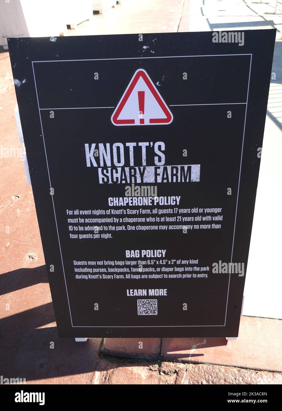 Buena Park, California, USA 22nd September 2022 Chaperone Policy and