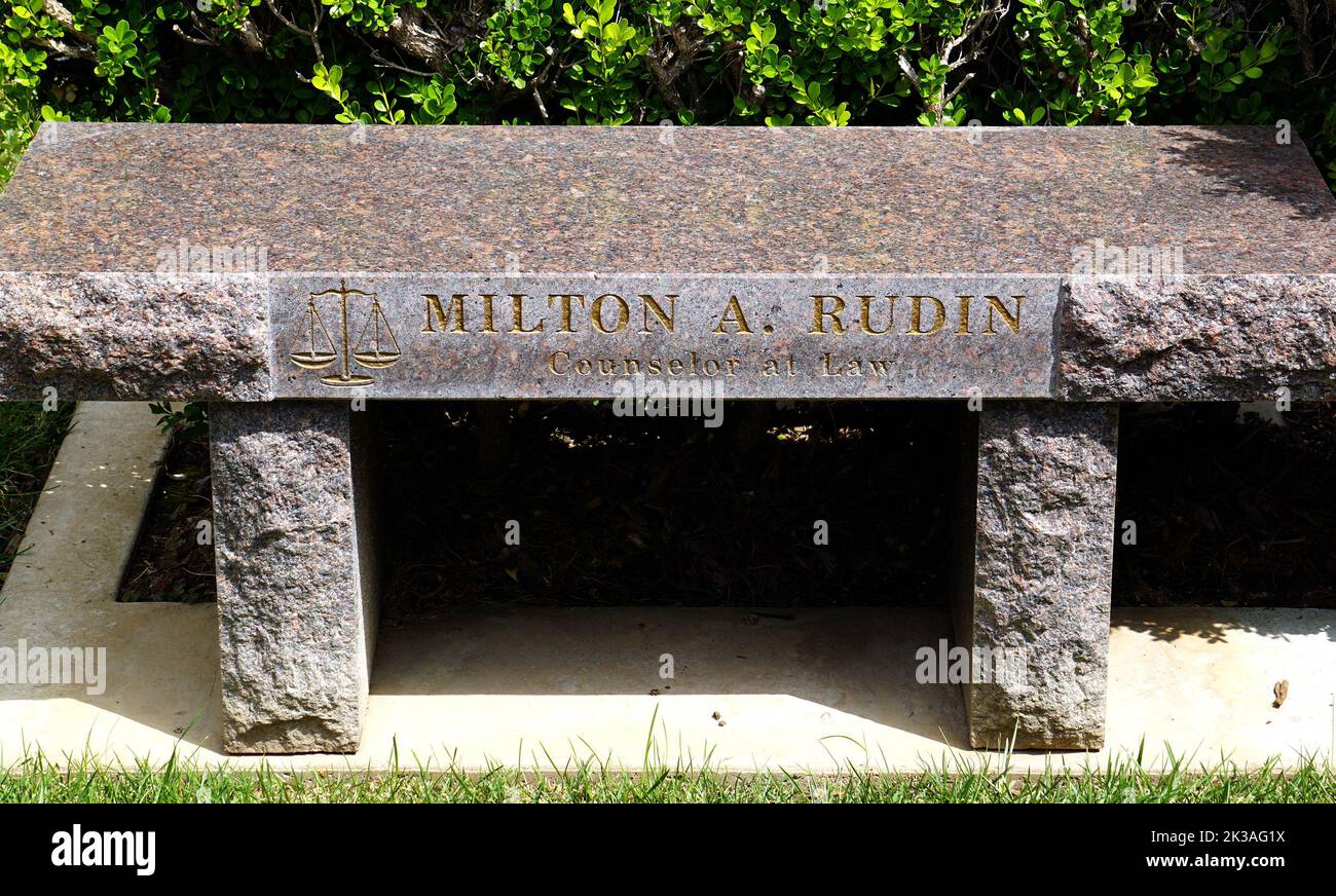Milton Rudin gravesite at Westwood Village Memorial Park & Mortuary ...