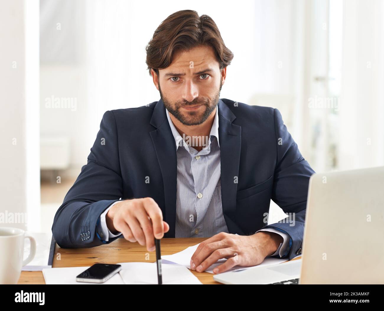 I want that report completed and on my desk today. A handsome