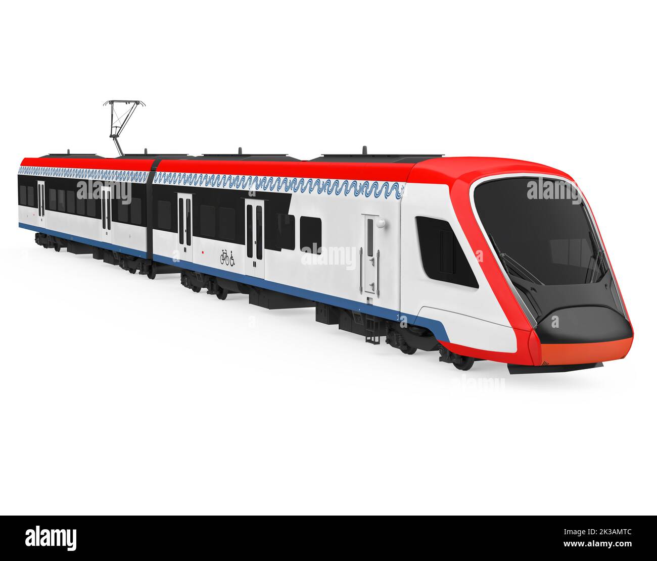 Electric Train Isolated Stock Photo Alamy