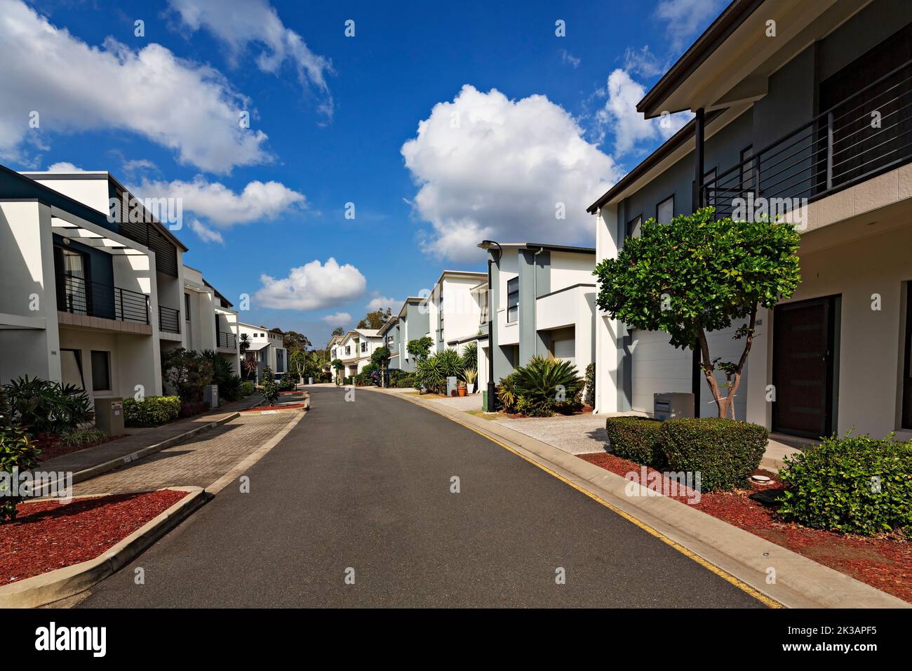 Brisbane Australia /  Modern Apartment living in the suburb of Carindale. Stock Photo