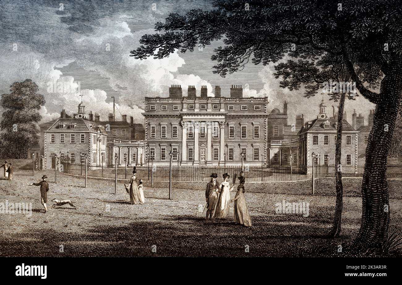 Buckingham Palace, London, England, after William Knight, 1799 Stock Photo