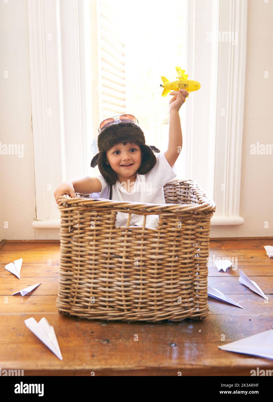 Time flies when youre having fun. an adorable little boy sitting