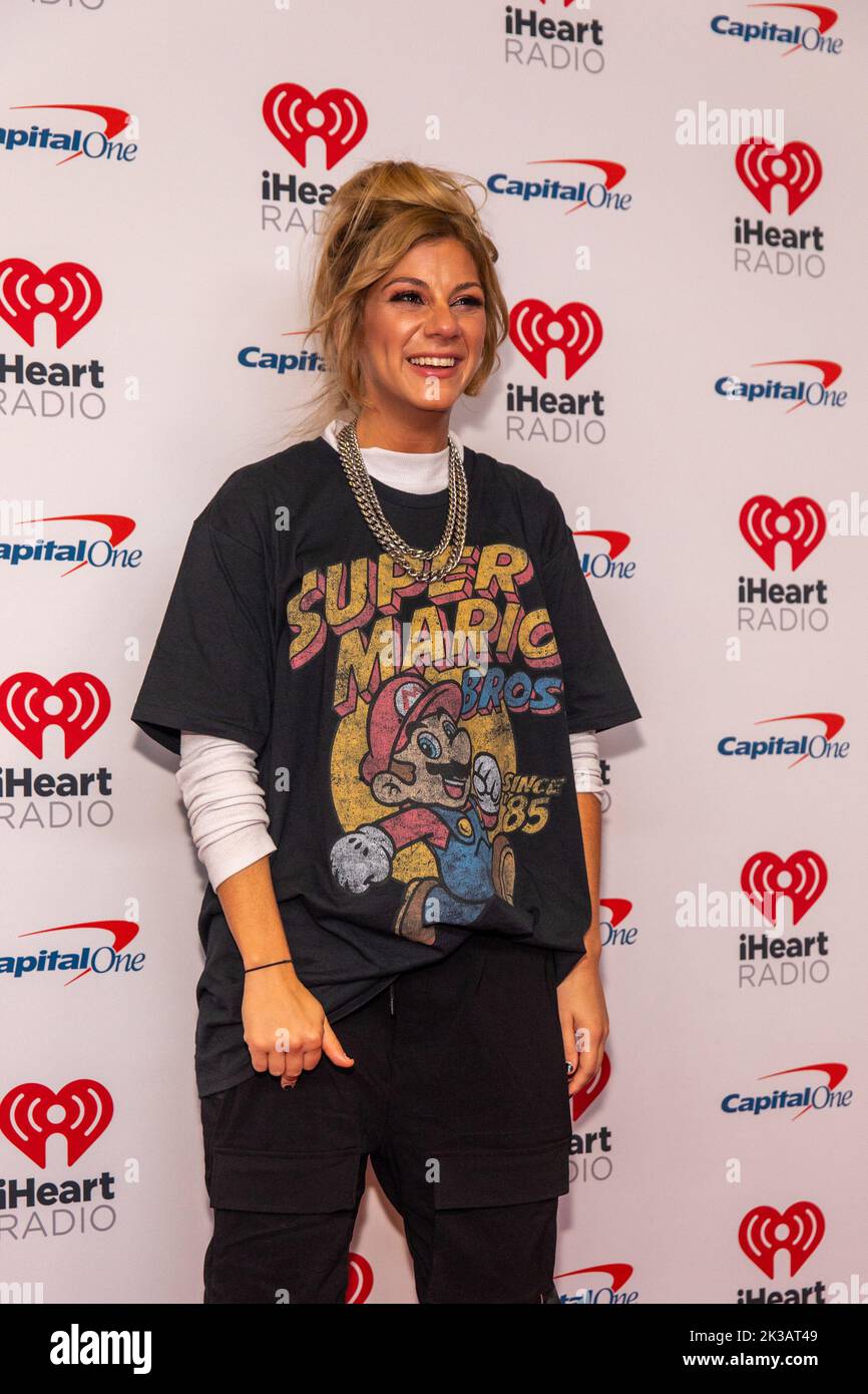 Jax (Jackie Miskanic) arrives at the iHeartRadio Music Festival on