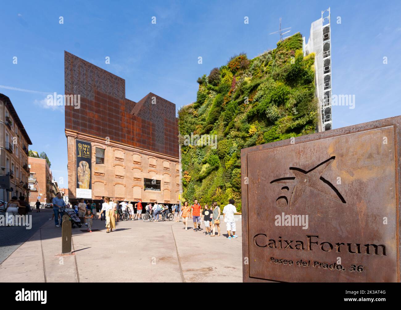 Madrid, Spain, September 2022. Caixa forum exhibition center in the city center Stock Photo
