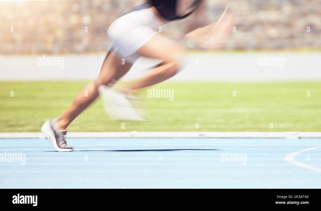 Young Athlete Running Down The Track With Motion Blur Added Stock Photo,  Picture and Royalty Free Image. Image 5840991.