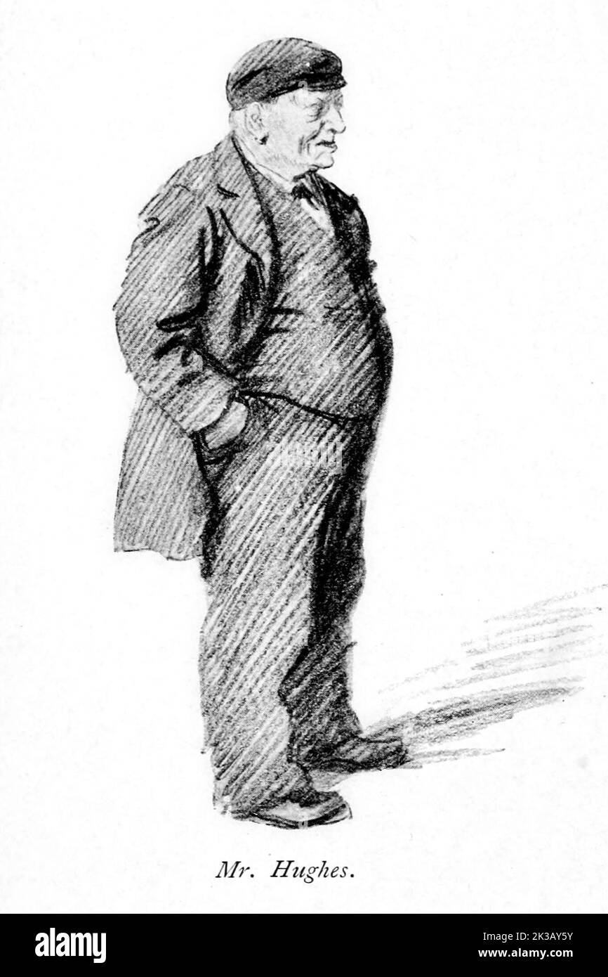 Mr. Hughes illustrated by Hugh Thomson from the book ' The famous cities of Ireland ' by Gwynn, Stephen Lucius, Publisher: Publisher: Dublin, Maunsel & Co., ; New York, The Macmillan Co 1915 Stock Photo