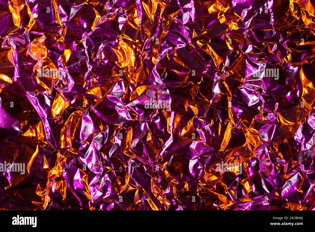 Abstract foil background with color light Stock Photo
