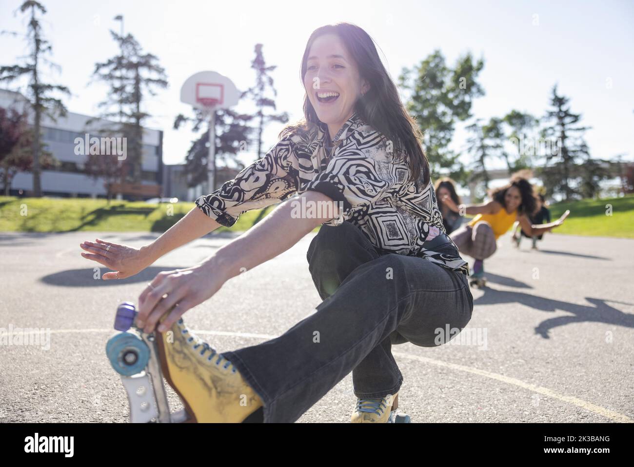 Rollerskate woman hi-res stock photography and images - Alamy