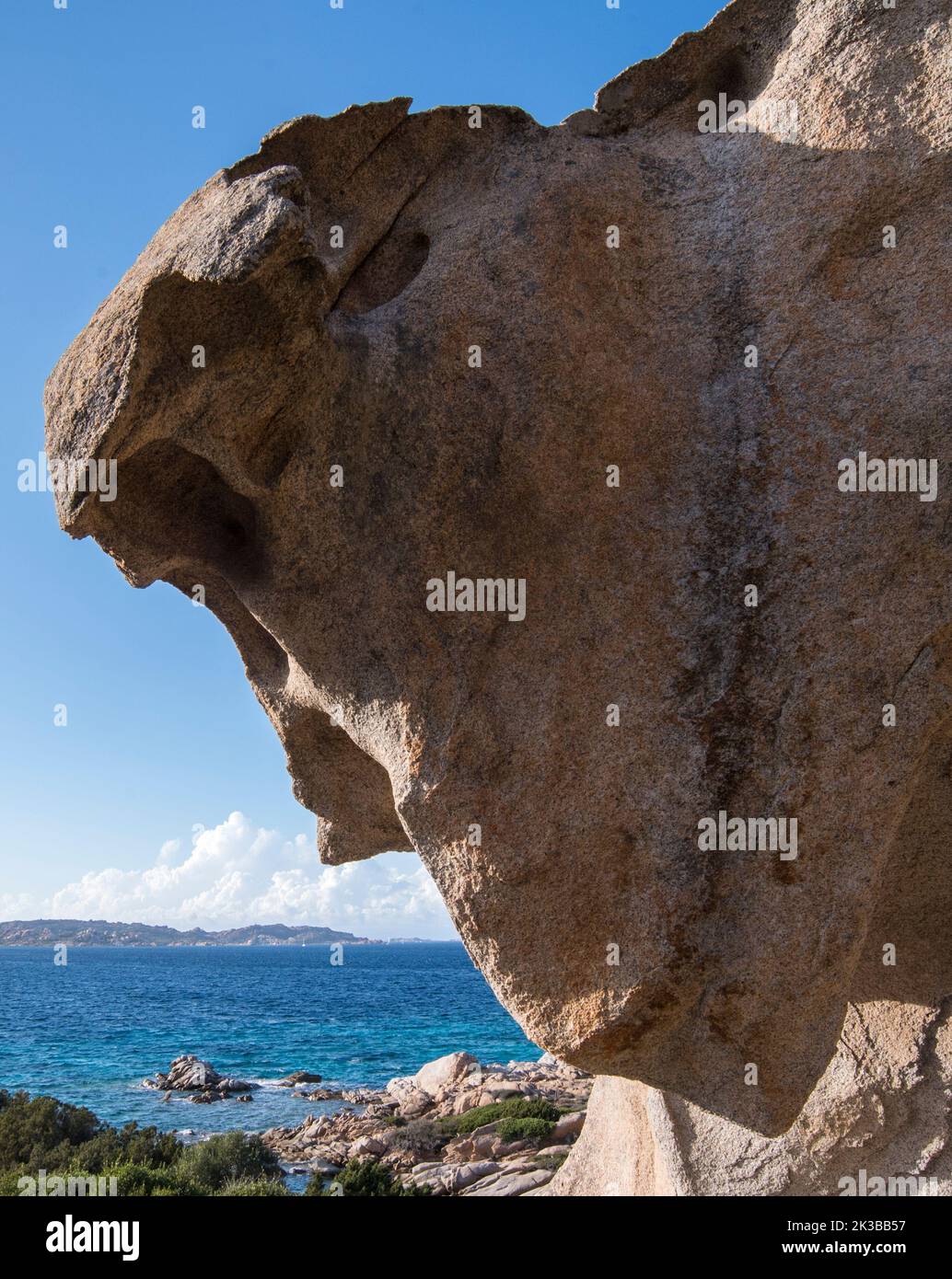 Costa selvaggia della Sardegna, isola Caprera Stock Photo