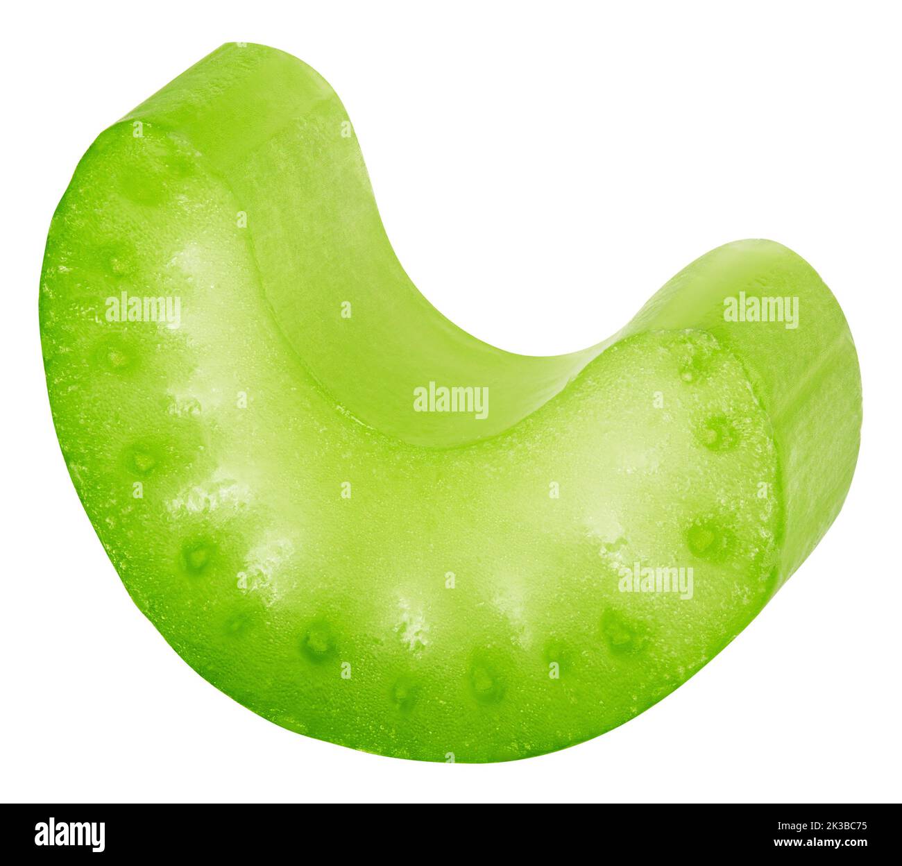 celery slice isolated on white background, clipping path, full depth of ...