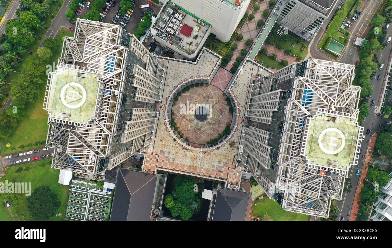 Curated visual reference: Top Down View Of Two High Rise Building Stock Photo Photo Inspiration