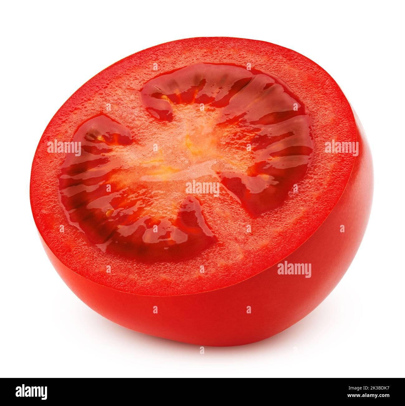 tomato, isolated on white background, clipping path, full depth of field Stock Photo