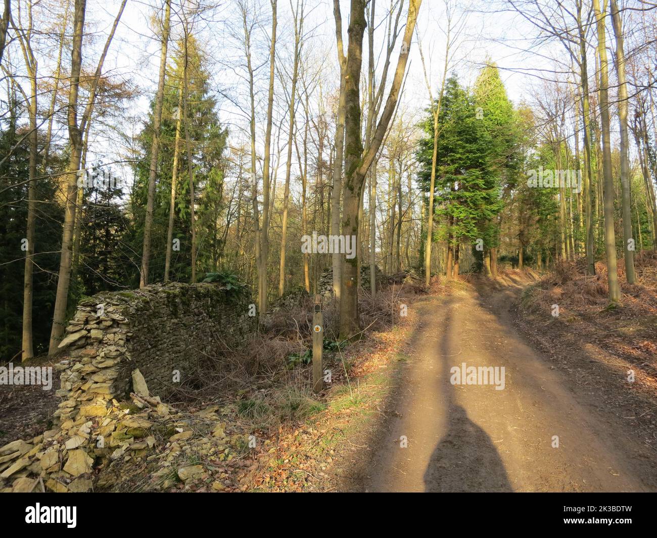 Cotswold Way long distance footpath National Trail. The Cotswolds AONB