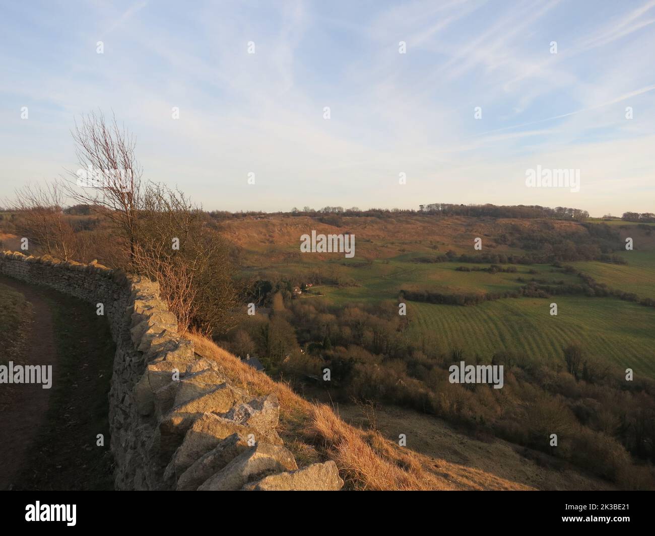 Cotswold Way long distance footpath National Trail. The Cotswolds AONB ...