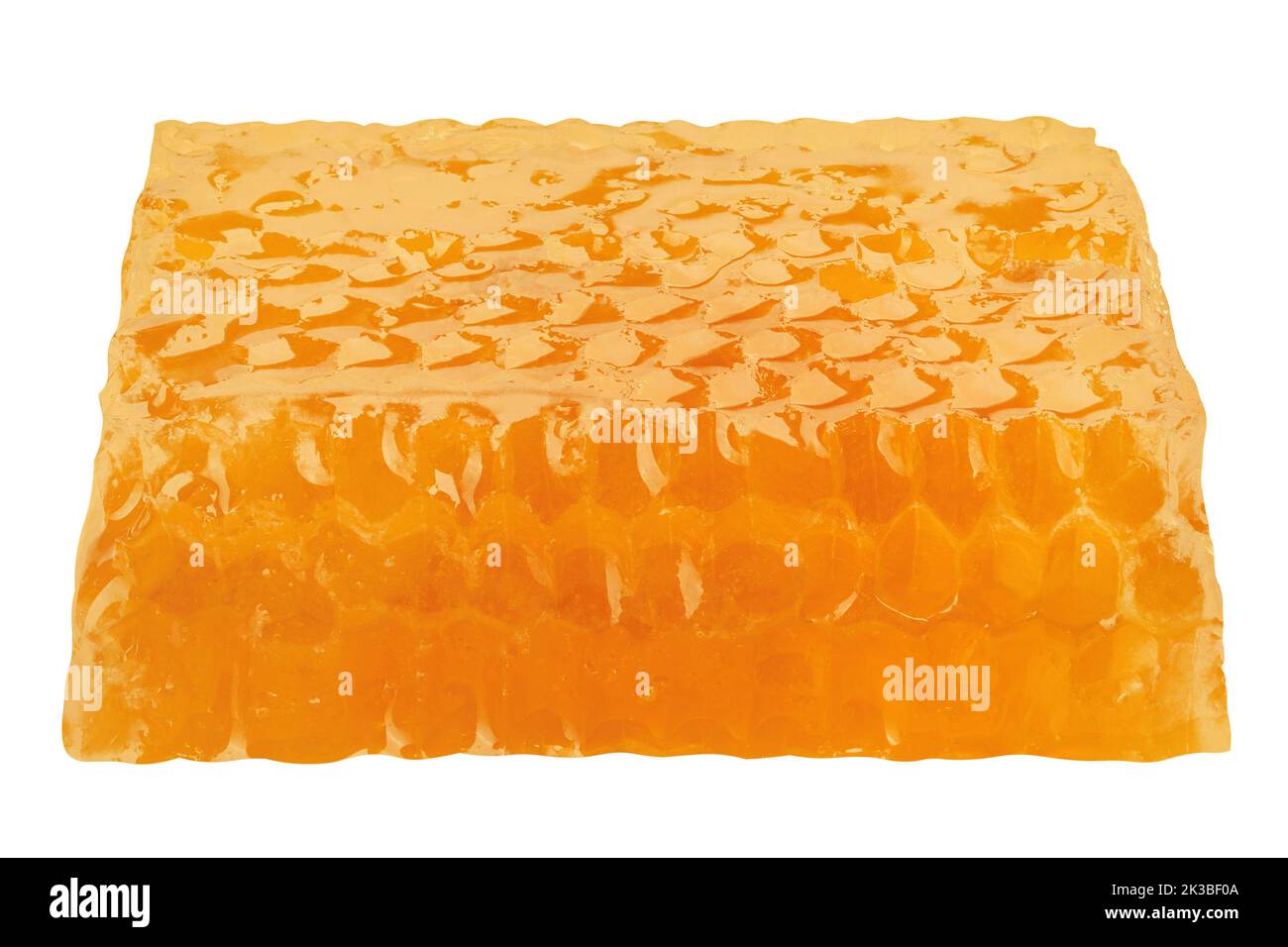 Honeycomb isolated on white background, clipping path, full depth of field Stock Photo