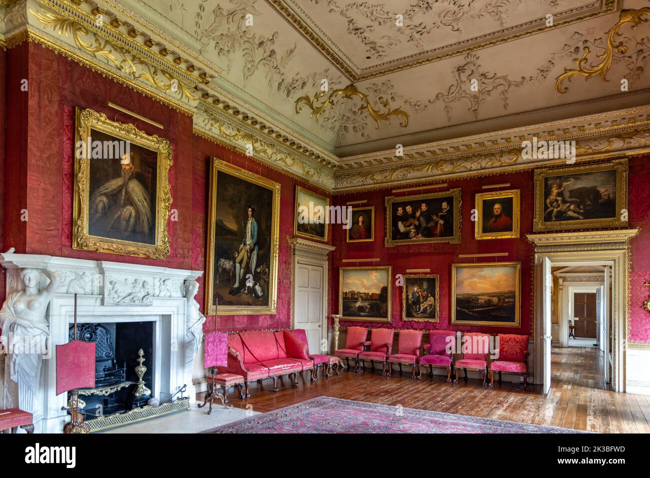 Interior of Hopetoun House, a stately home near South Queensferry in West Lothian, Scotland Stock Photo