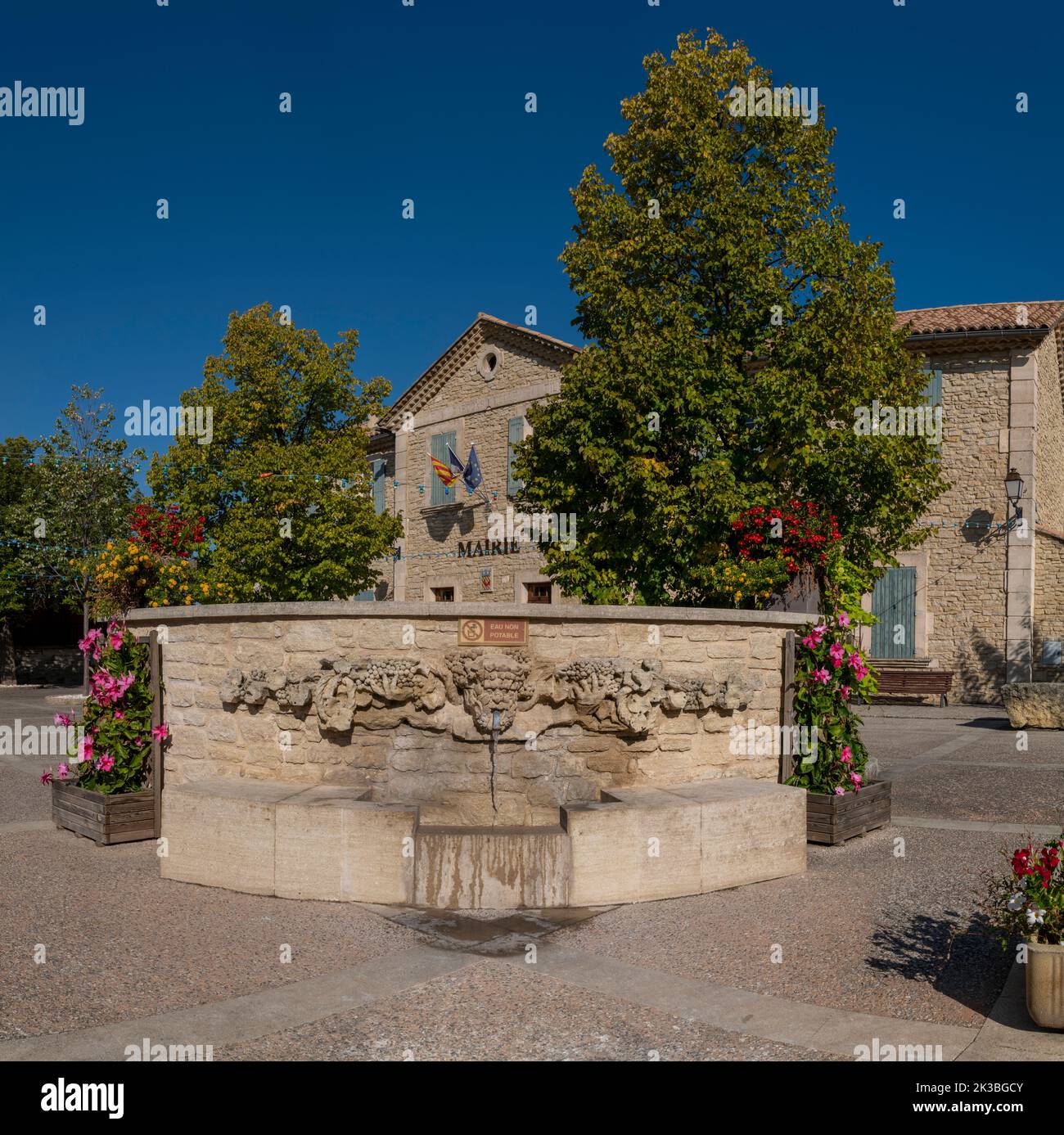 The village Marie, town hall, CrillonleBrave, Provence, France Stock