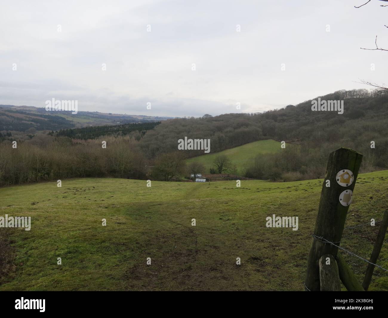 Cotswold Way long distance footpath National Trail. The Cotswolds AONB