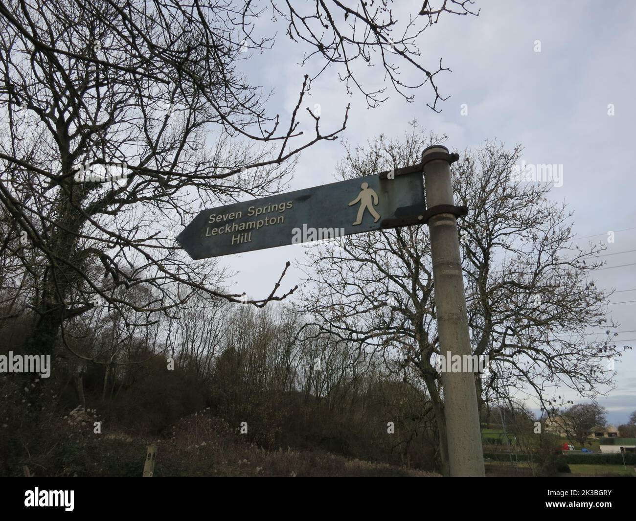 Cotswold Way long distance footpath National Trail. The Cotswolds AONB