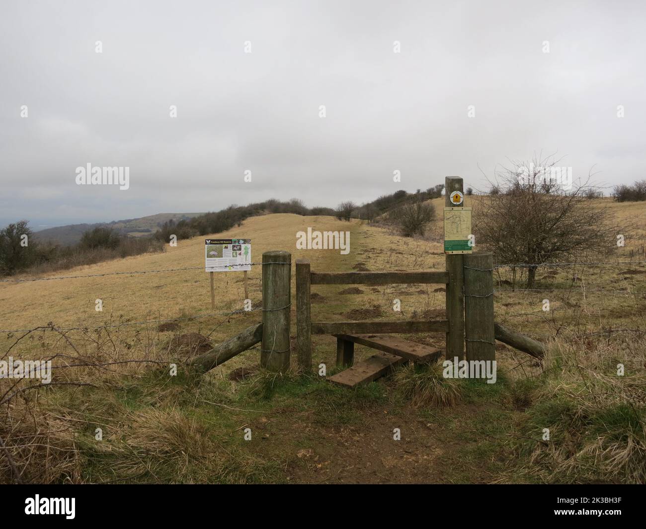 Cotswold Way long distance footpath National Trail. The Cotswolds AONB