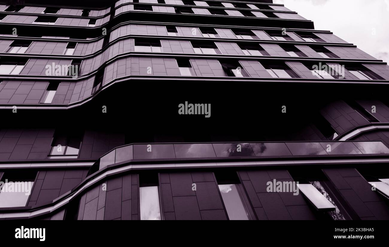 View of Modern office building. Luxury Apartment Building Stock Photo - Alamy