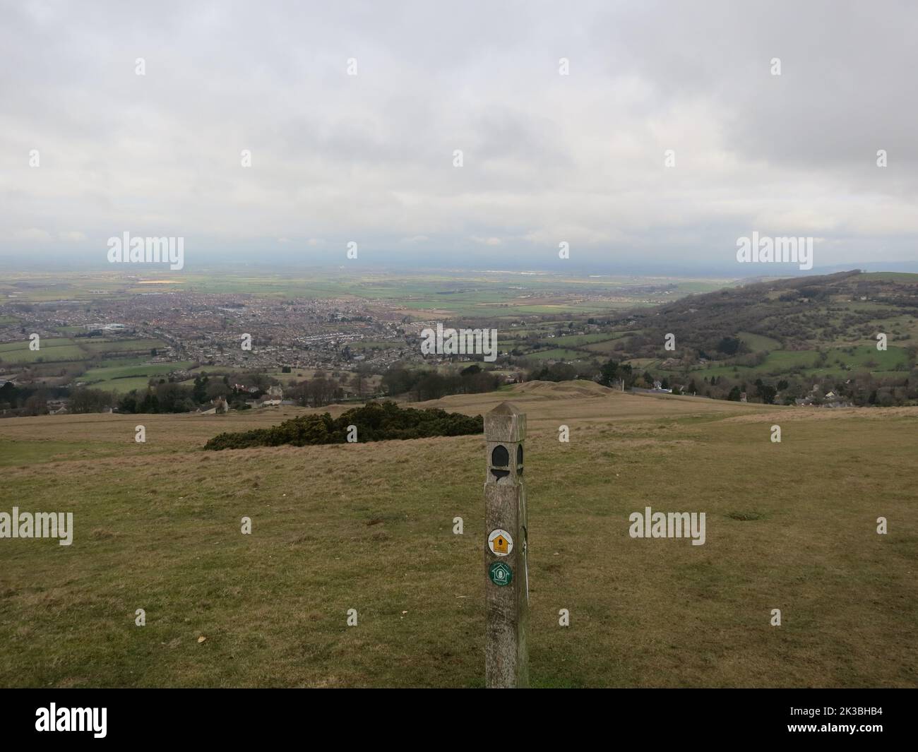 Cotswold Way long distance footpath National Trail. The Cotswolds AONB ...