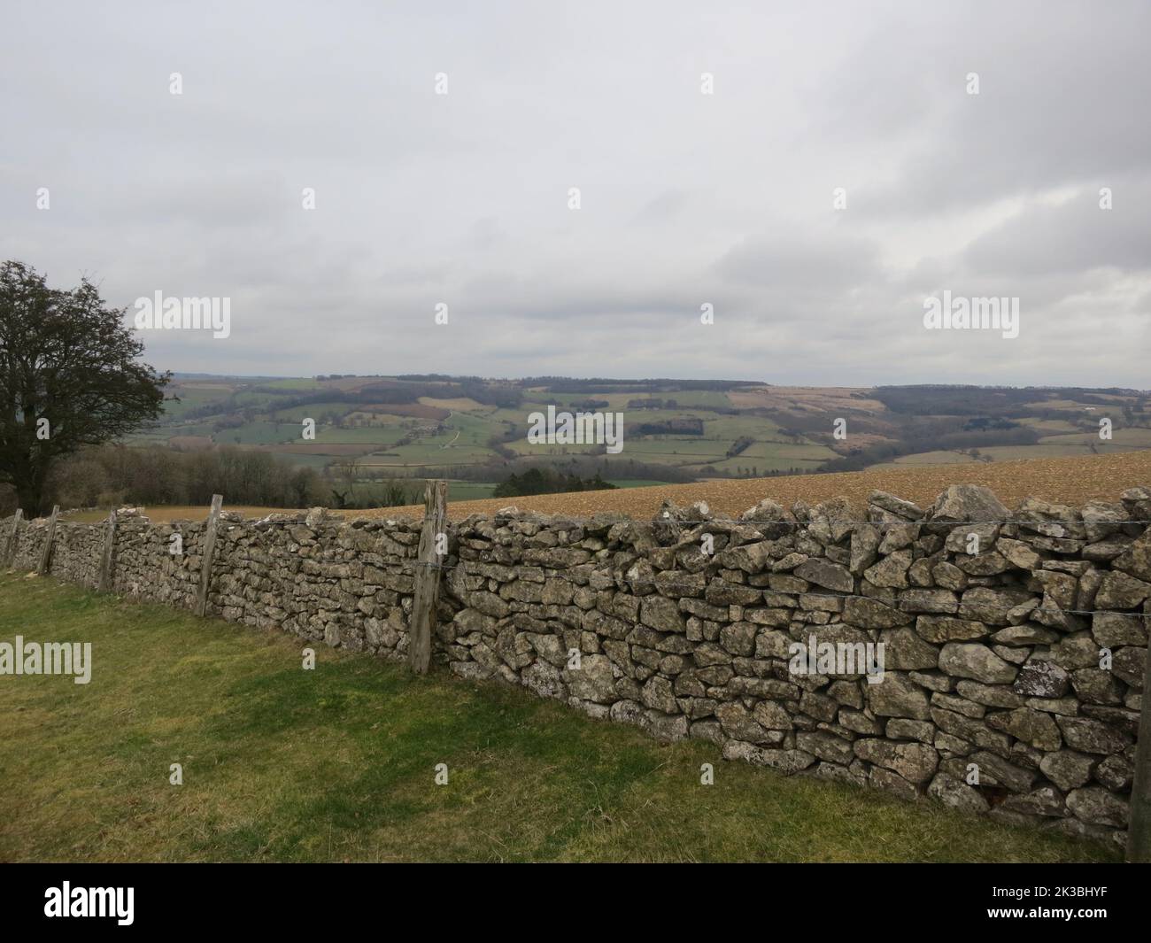 Cotswold Way long distance footpath National Trail. The Cotswolds AONB