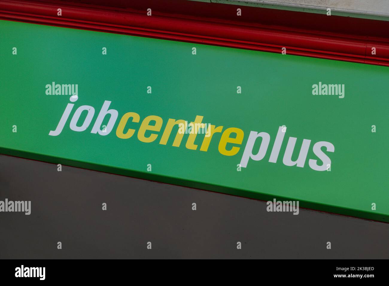 Jobcentreplus,sign,Jobcentre,Employment exchange Stock Photo
