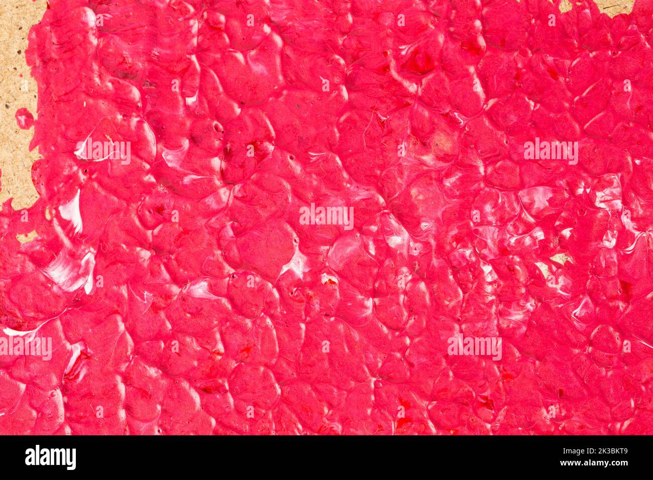 acrylic pink paint texture background on cardboard for design Stock ...