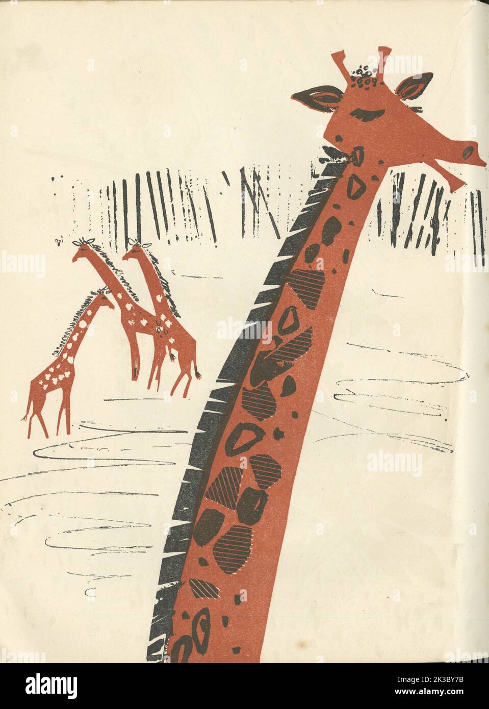 Illustration de Danuta Laskowska, Giraphes Stock Photo