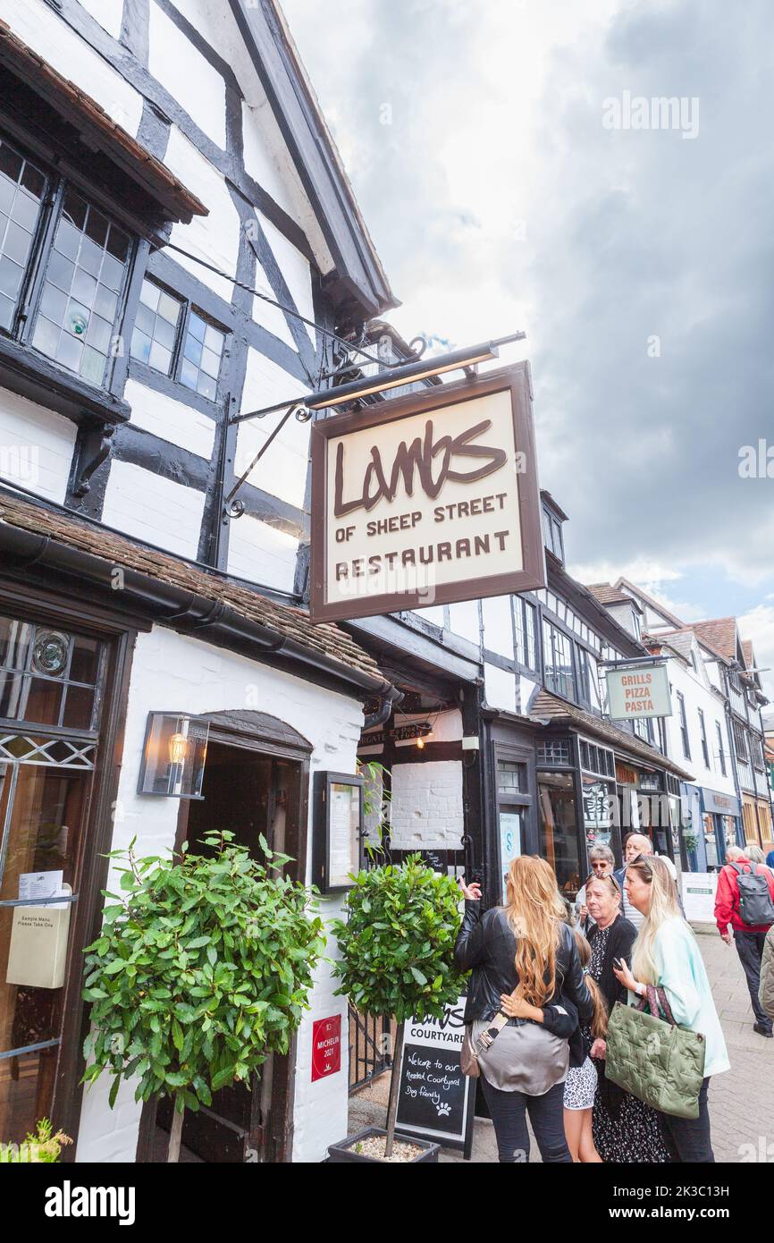 Lambs of Sheep Street Restaurant Stratford upon Avon Stock Photo Alamy