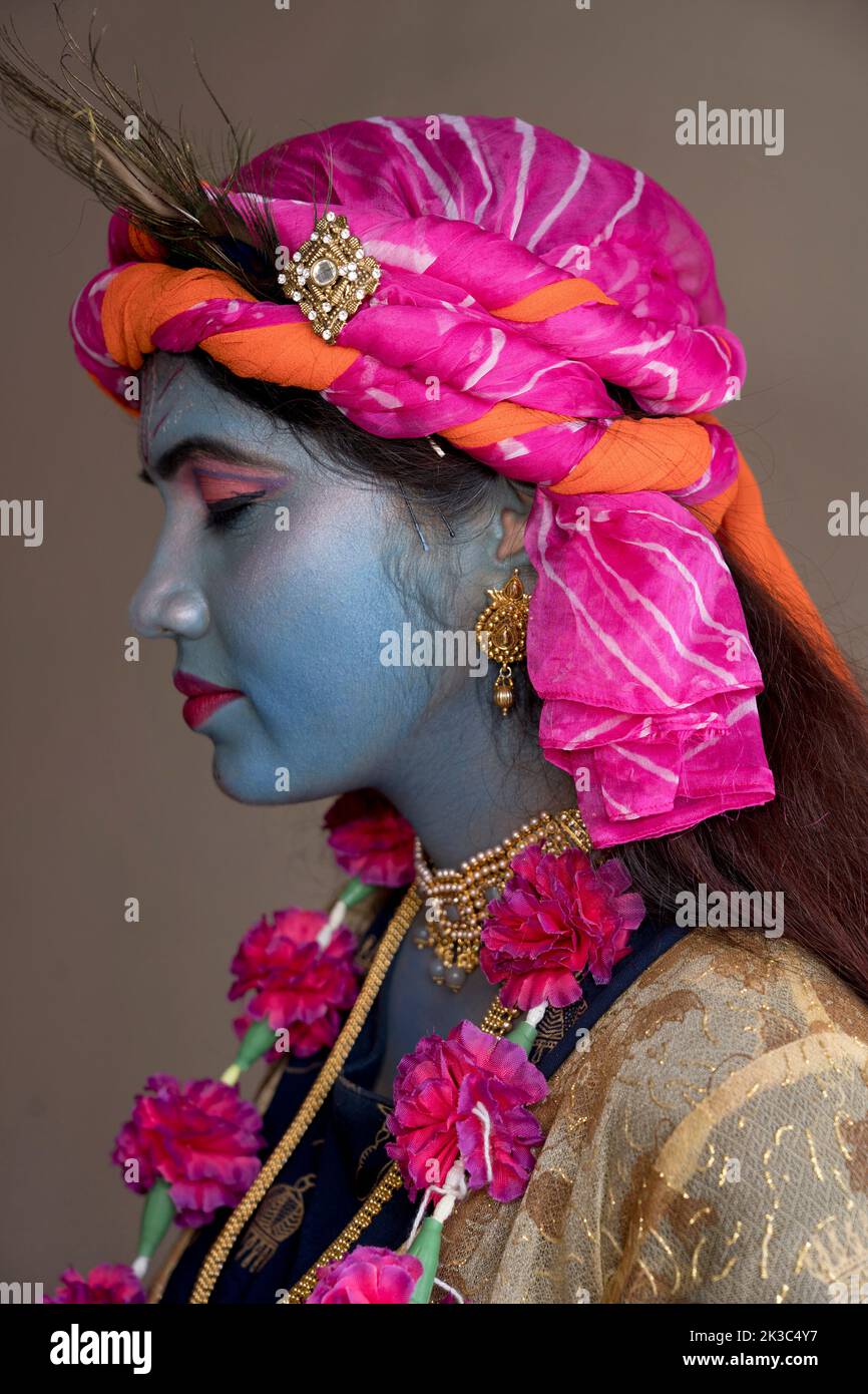 Krishna makeup hi res stock photography and images Alamy