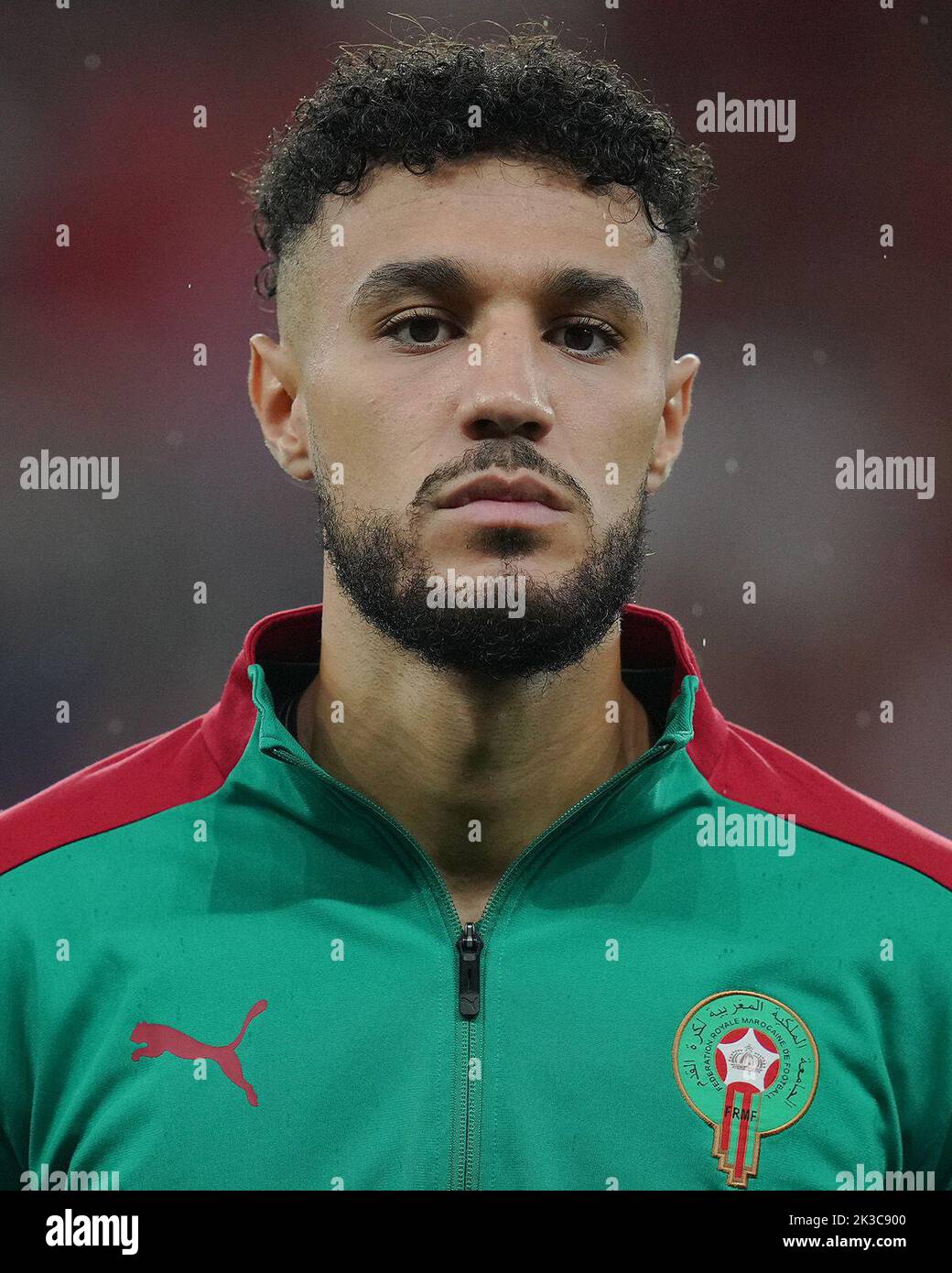 Noussair Mazraoui of Morocco during the international friendly match