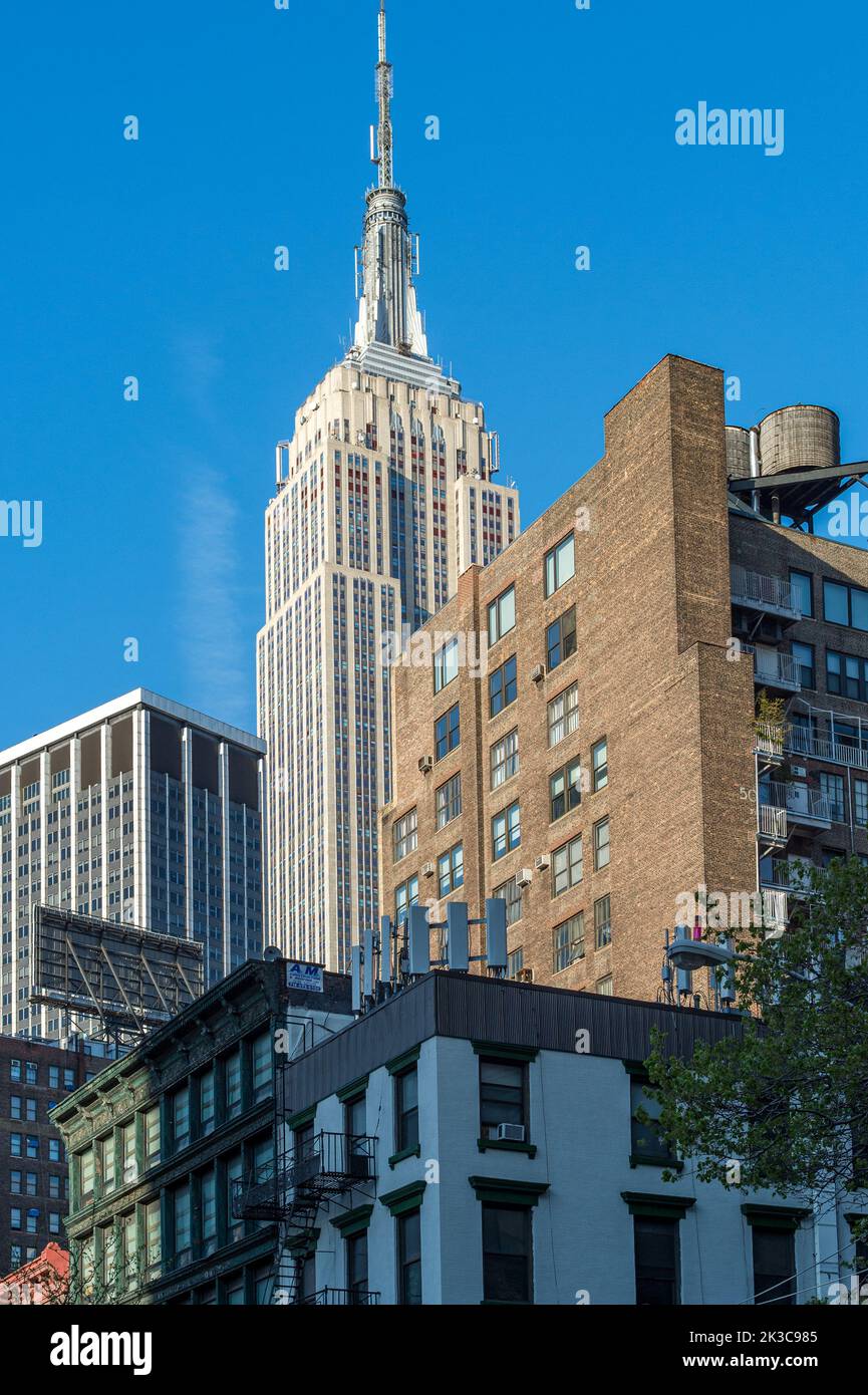 Empire State Building and Midtown Manhattan in New York City, USA Stock ...