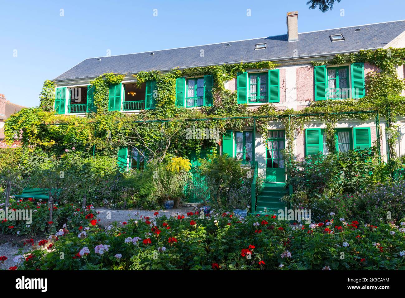the house of the painter Monet in Giverny france Stock Photo