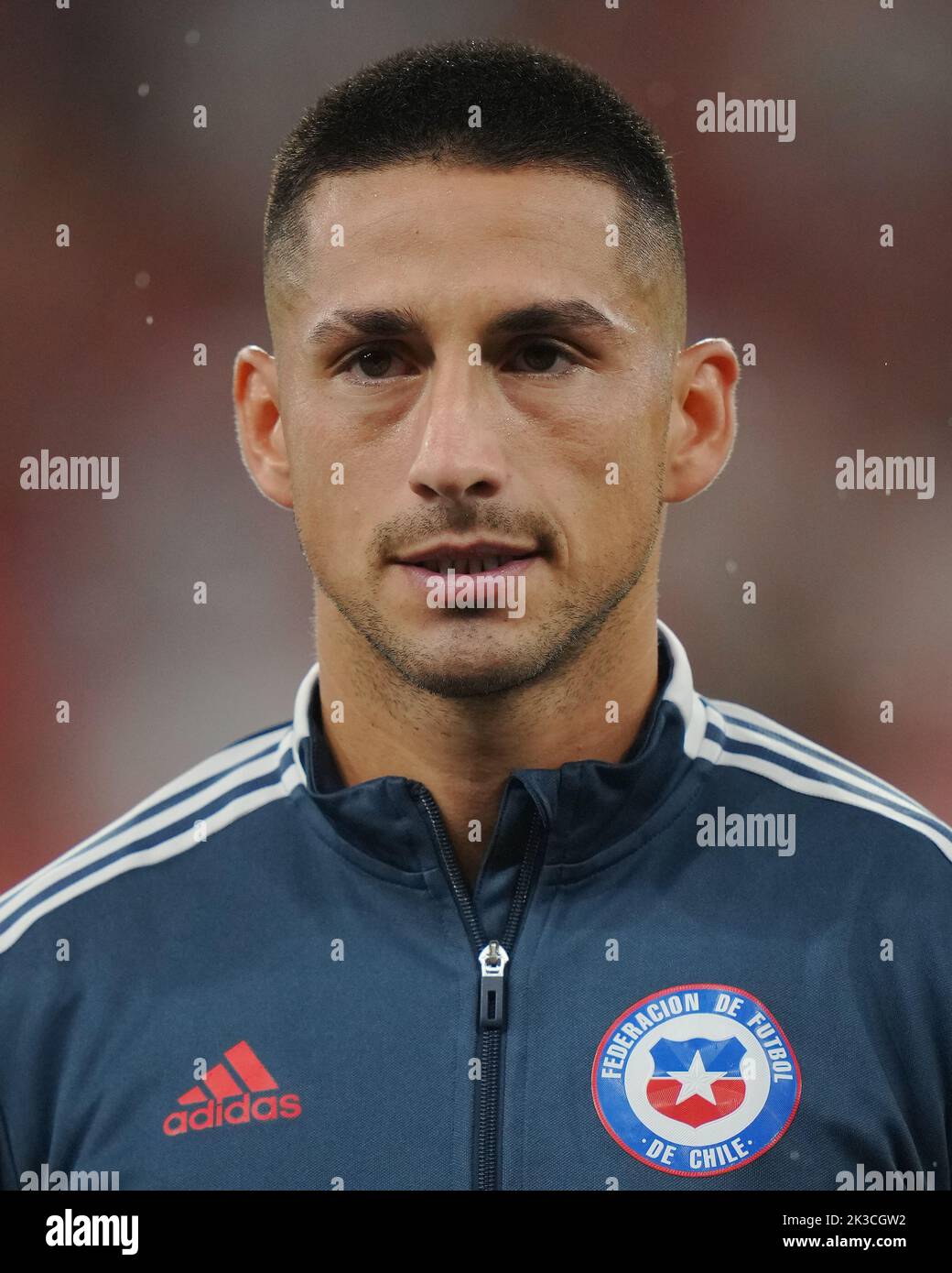 Juan Delgado of Chile during the international friendly match between