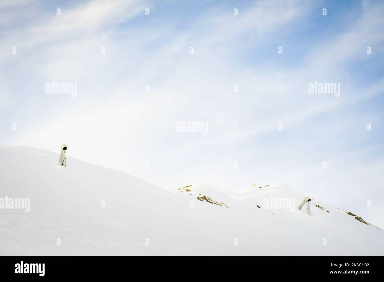 Gudauri ski resort Avalanche control system exploding gas mixture ...
