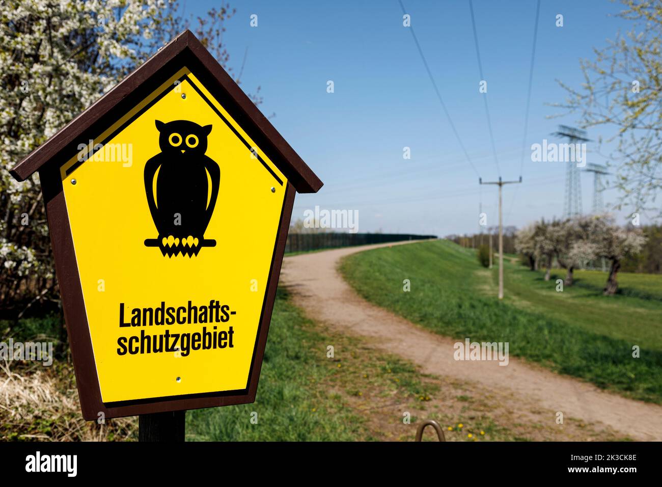 Landschaftsschutzgebiet am Stausee Oberwartha dem Pumpspeicherwerk von Dresden Stock Photo