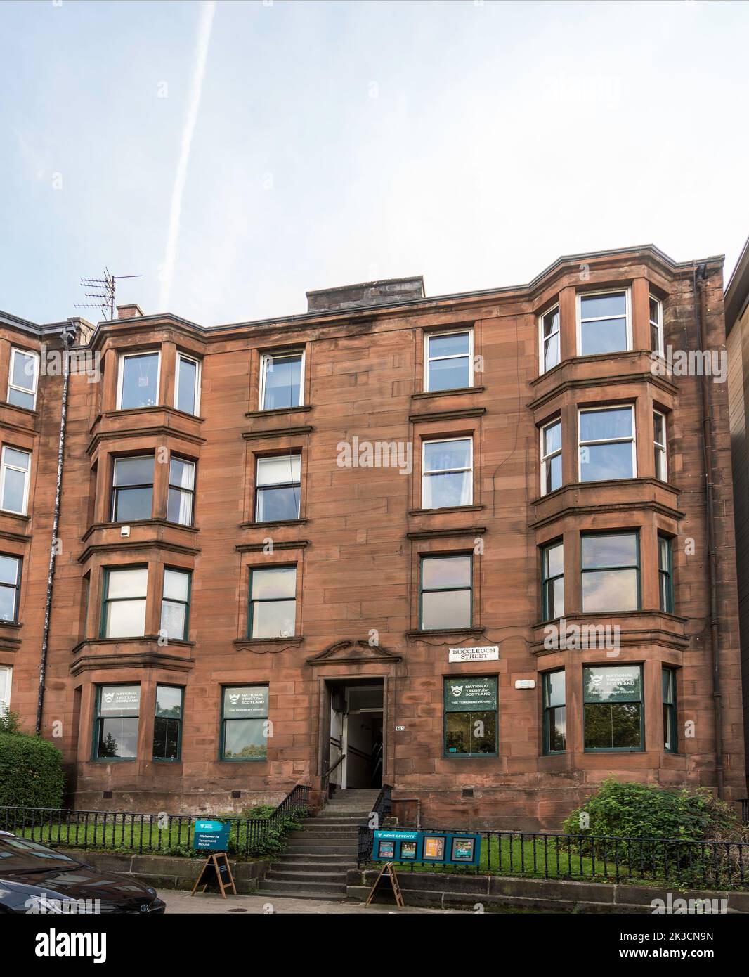 The Tenement House a National Trust for Scotland property at 145 Buccleuch St, Glasgow, Scotland, UK Stock Photo