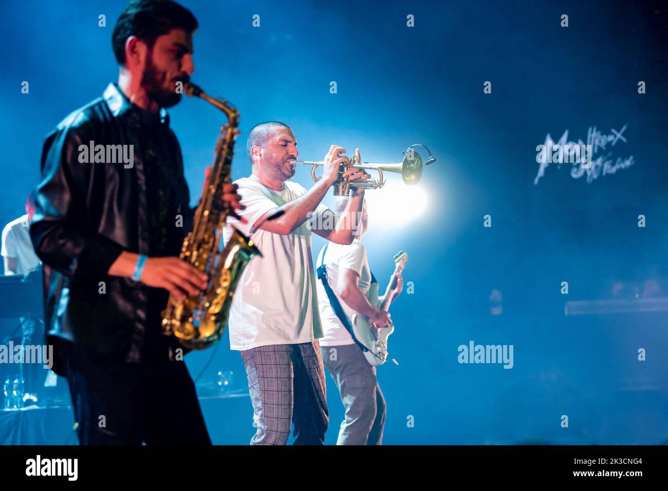 Ibrahim Maalouf perfoms at Montreux Jazz Festival, on July 14, 2022, in Montreux, Switzerland. Photo by Loona/ABACAPRESS.COM Stock Photo