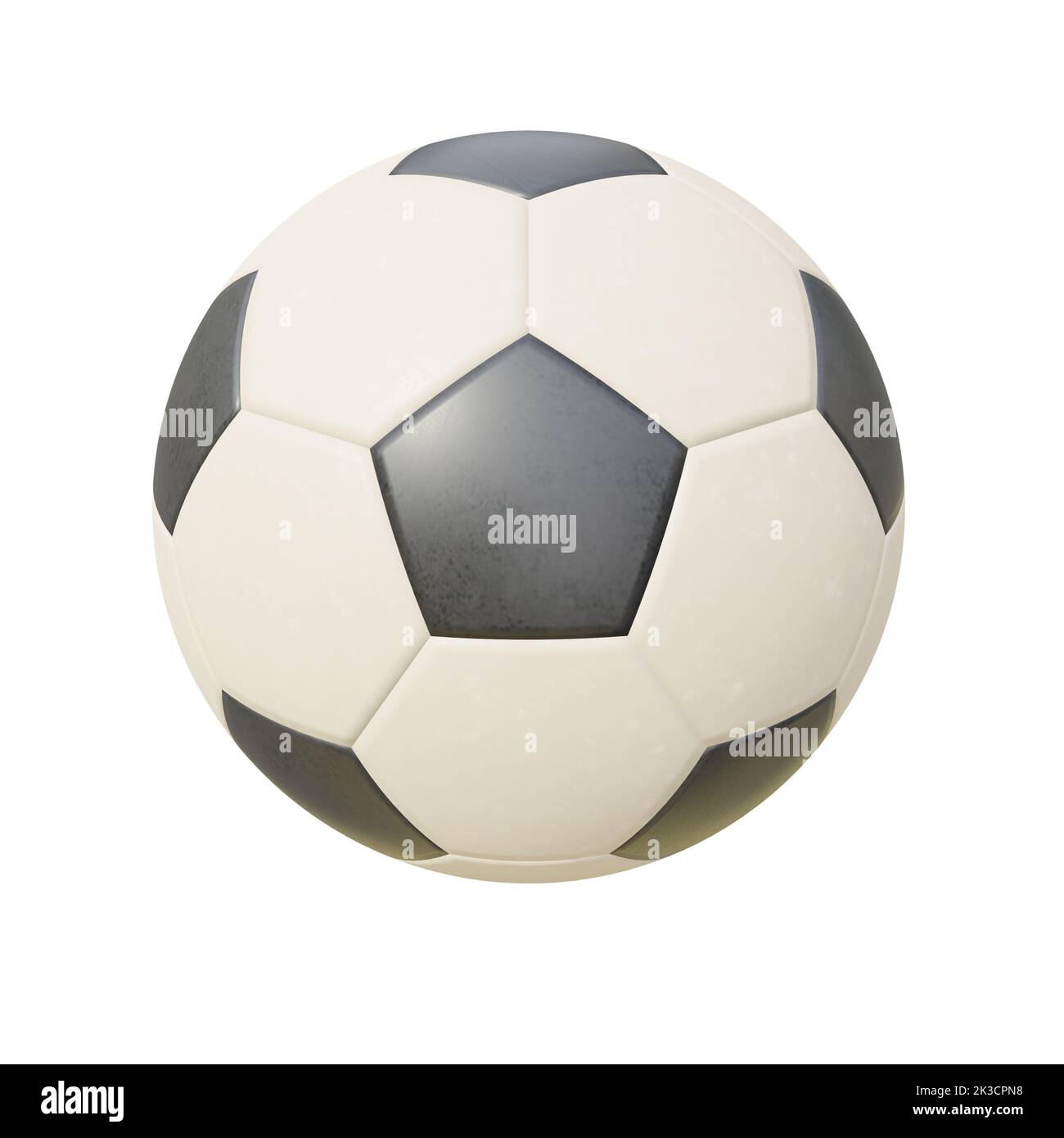 Leather soccer ball. 3D render Stock Photo Alamy