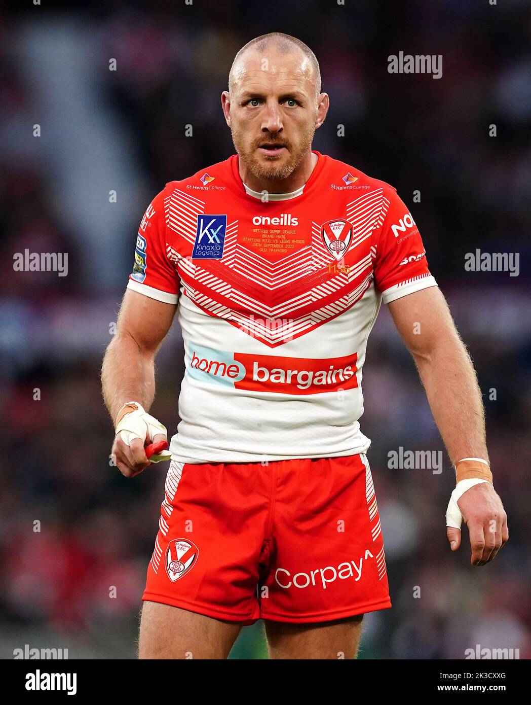 St Helens' James Roby during the Betfred Super League Grand Final at Old Trafford, Manchester. Picture date: Saturday September 24, 2022. Stock Photo