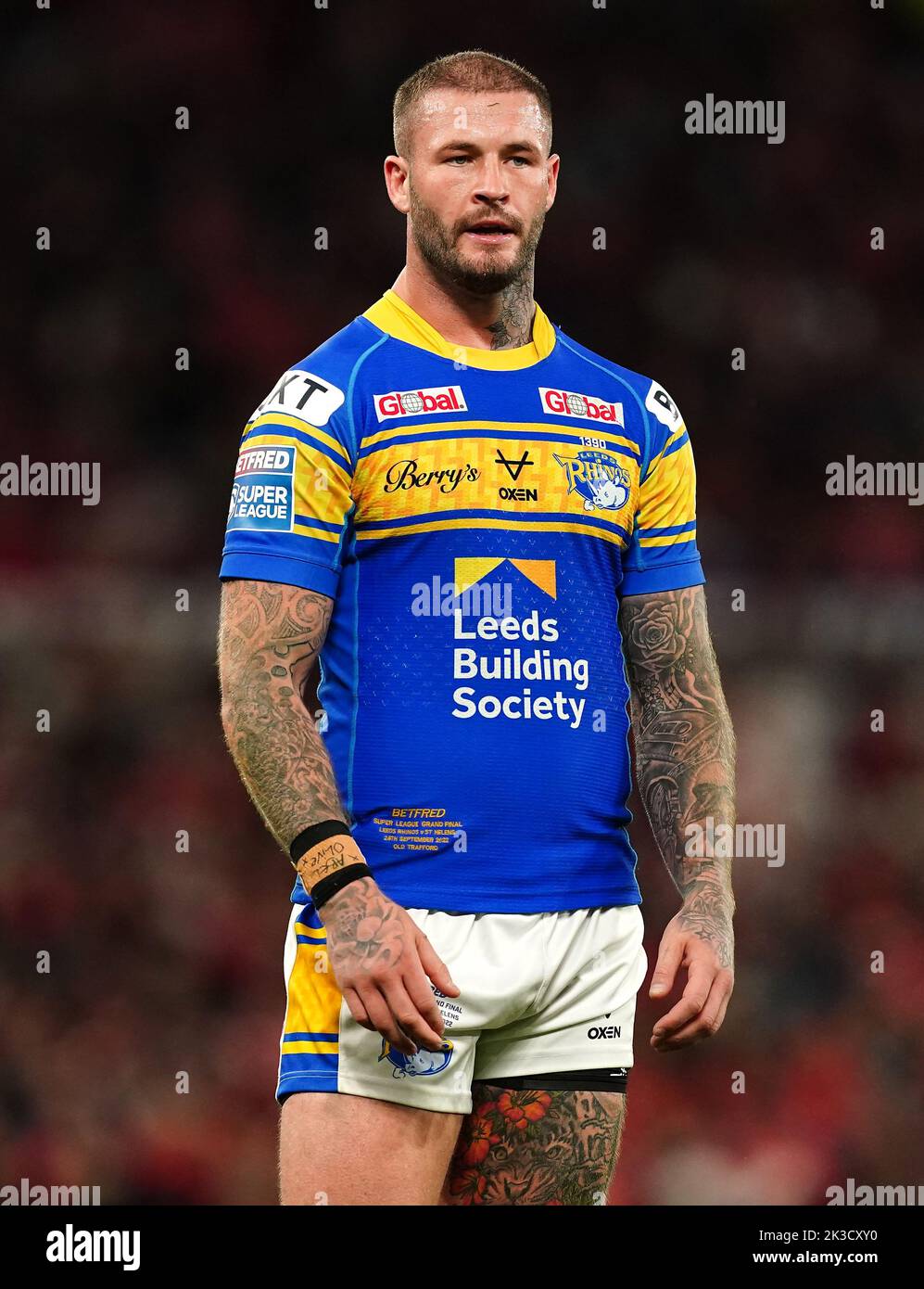 Leeds Rhinos' Zak Hardaker during the Betfred Super League Grand Final at Old Trafford, Manchester. Picture date: Saturday September 24, 2022. Stock Photo