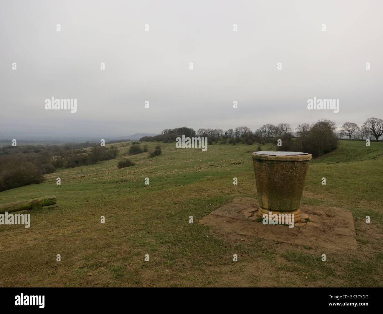 Cotswold Way long distance footpath National Trail. The Cotswolds AONB. South west England. UK